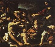  Giovanni Francesco  Guercino The Raising of Lazarus oil painting artist